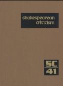 Cover of: SC Vol 41 Shakespearean Criticism by Michelle Lee