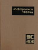 Cover of: SC Volume 43 Shakespearean Criticism by Michelle Lee