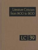 Cover of: Literature Criticism from 1400 to 1800 by Jelena O. Krstovic