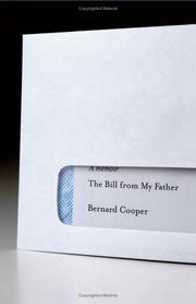 Cover of: The bill from my father by Bernard Cooper
