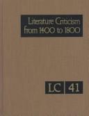 Cover of: Literature Criticism from 1400 to 1800 by Jelena O. Krstovic