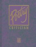 Cover of: Poetry Criticism by David Galens