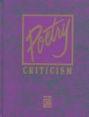 Cover of: Poetry Criticism by Gale Group