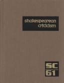 Cover of: SC Volume 61 Shakespearean Criticism | Michelle Lee