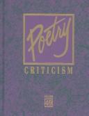 Cover of: Poetry Criticism by David Galens