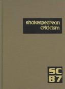 Cover of: Shakespearean Criticism by Michelle Lee