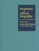 Cover of: Henry David Thoreau by edited by Richard J. Schneider.