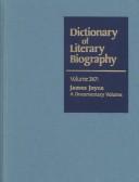 Cover of: James Joyce: A Documentary Volume (Dictionary of Literary Biography)