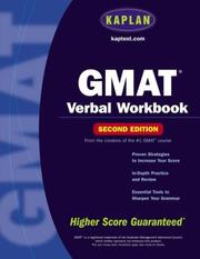 Cover of: Kaplan GMAT Verbal Workbook | Kaplan Publishing