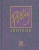 Cover of: Poetry Criticism by David Galens