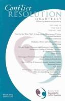 Cover of: Conflict Resolution Quarterly, No. 3, 2003