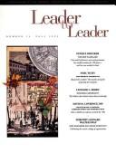 Cover of: Leader to Leader (LTL), Fall 1999 (J-B Leader to Leader Institute/PF Drucker Foundation)