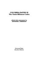 Columbia papyri IX by Jennifer A. Sheridan