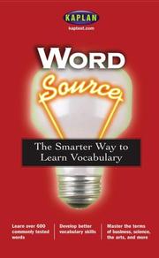 Cover of: Word Source by Kaplan Publishing