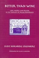 Cover of: Better than wine by Yudit Kornberg Greenberg