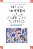 Cover of: Major Modern Black American Writers (Writers of English) by Harold Bloom
