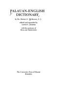 Palauan-English dictionary by Edwin G. McManus