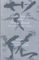 Cover of: Critical Sermons of the Zen Tradition by Shinichi Hisamatsu, Gishin Tokiwa, Christopher Ives