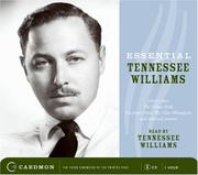 Cover of: Essential Tennessee Williams CD: Excerpts from The Glass Menagerie and poems (Caedmon Essentials)