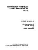 Cover of: Introduction to Censuses of Asia and the Pacific, 1970-74