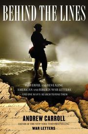 Cover of: Behind the lines: powerful and revealing American and foreign war letters--and one man's search to find them