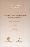 Cover of: Comparative literature--East and West by Cornelia Niekus Moore