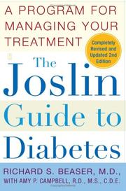 Cover of: The Joslin Guide to Diabetes by Richard S. Beaser, Amy P. Campbell