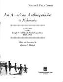 Cover of: An American Anthropologist in Melanesia: A. B. Lewis and the Joseph N. Field South Pacific Expedition, 1909-1913 : Field Diaries