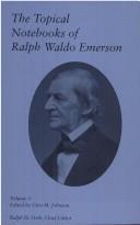 Cover of: The Topical Notebooks of Ralph Waldo Emerson, Vol. 3