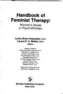 Cover of: Handbook of feminist therapy by Lynne Bravo Rosewater, Lenore E. Walker