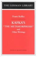 Cover of: Kafka's The Metamorphosis and other writings by Franz Kafka