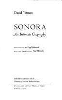 Cover of: Sonora: an intimate geography