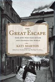 Cover of: The Great Escape: Nine Jews Who Fled Hitler and Changed the World
