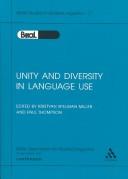 Cover of: Unity and diversity in language use by British Association for Applied Linguistics. Meeting