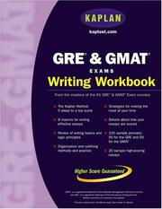 Cover of: Kaplan GRE & GMAT Exams Writing Workbook (Kaplan Gre and Gmat Exams Writing Workbook) by Kaplan Publishing