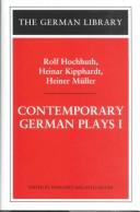 Cover of: Contemporary German plays by edited by Margaret Herzfeld-Sander.