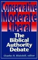 Cover of: Conservative, moderate, liberal by edited by Charles R. Blaisdell.