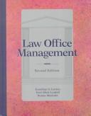 Cover of: Law Office Management (Lq-Paralegal) by Jonathon Lynton, Terri Lyndall, Donna Masinter