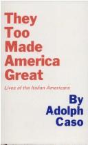 Cover of: They too made America great