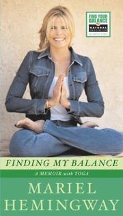 Cover of: Finding My Balance by Mariel Hemingway