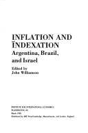 Cover of: Inflation and indexation by edited by John Williamson.