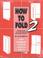 Cover of: How to Fold