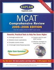 Cover of: Kaplan MCAT Comprehensive Review with CD-ROM 2005-2006 | Kaplan Publishing