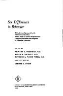 Cover of: Sex differences in behavior: a conference