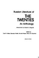 Cover of: Russian Literature of the Twenties