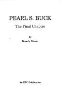 Cover of: Pearl S. Buck by Beverly Rizzon