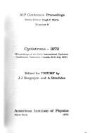 Cyclotrons--1972 by International Cyclotron Conference (6th 1972 Vancouver, B.C.)