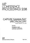 Cover of: Capture gamma-ray spectroscopy | 