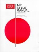 Cover of: AIP style manual