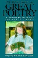 Cover of: The Home Book of Great Poetry by Burton Egbert Stevenson